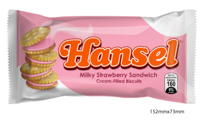 Hansel Milky Strawberry Sandwich